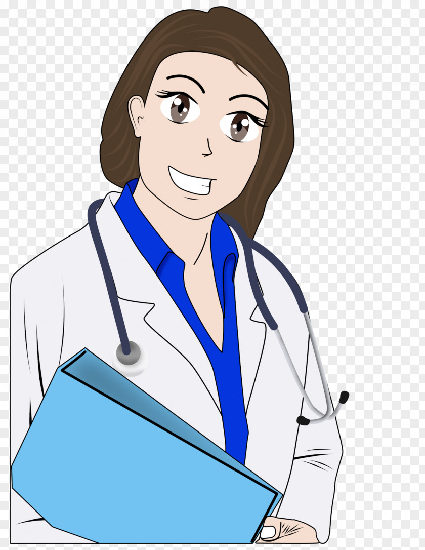 Woman Physician Stethoscope Clip Art PNG