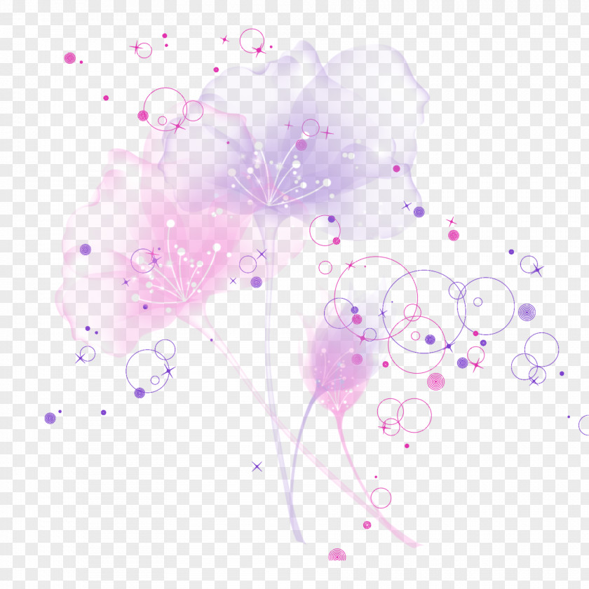 Fantasy Flowers Graphic Design Petal Pattern PNG