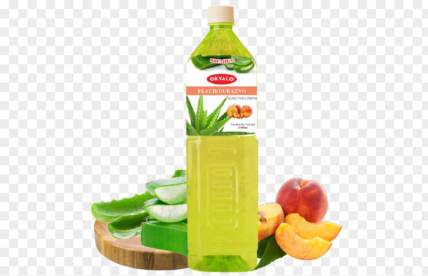 Peach Drink Juice Aloe Vera Coconut Water Fizzy Drinks PNG