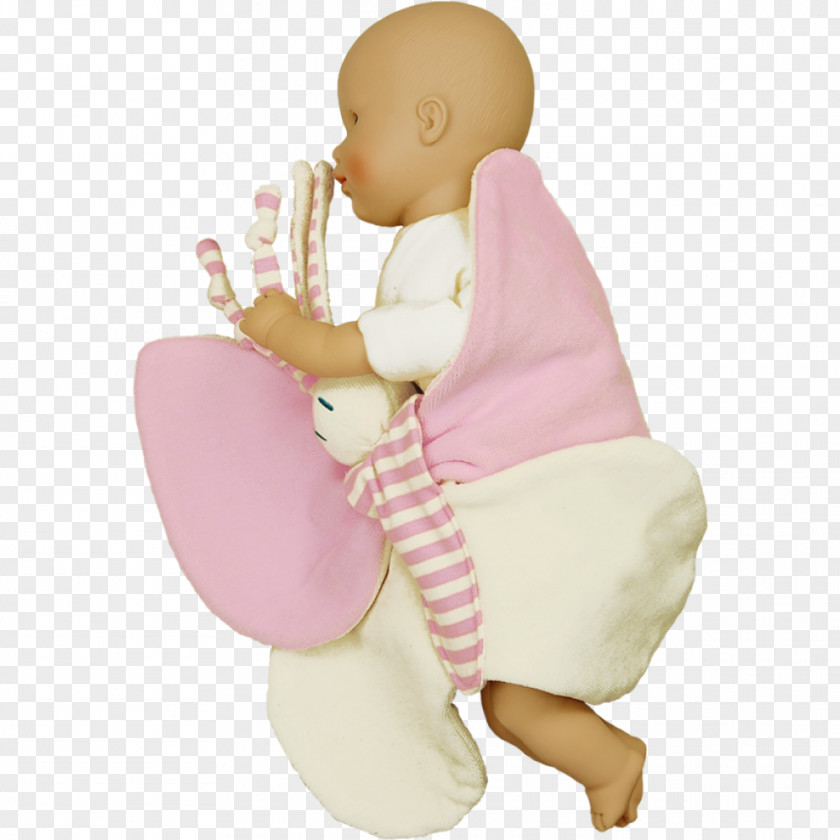 Pink Wig Blue Infant Toddler Figurine PNG