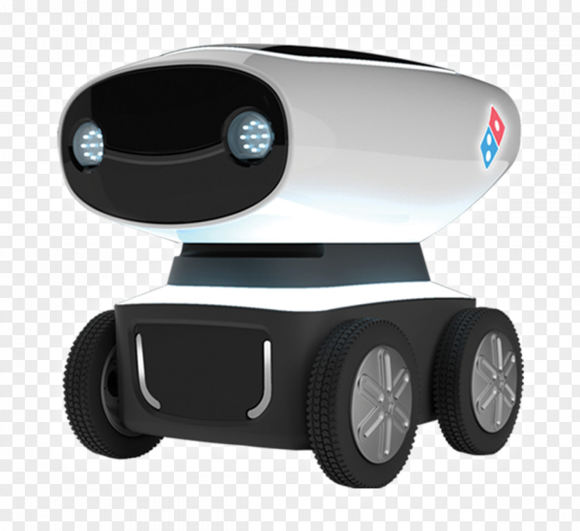 Pizza Domino's Delivery Robot PNG