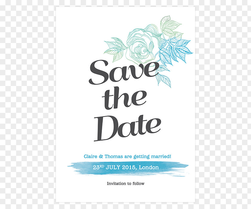 Save The Date Wedding Invitation Text Floral Design Convite PNG