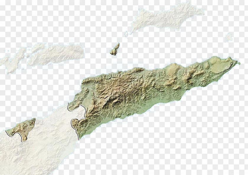 East Timor Relief Map Terrain Icon PNG