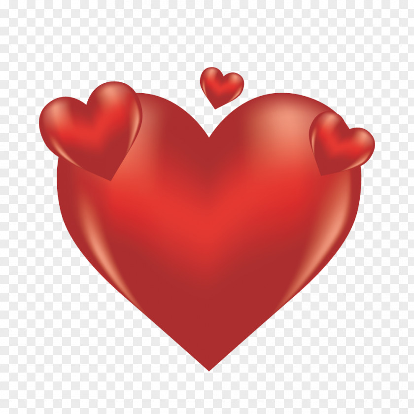 Heart-shaped Three-dimensional Vector Heart 3D Computer Graphics Stereoscopy Space PNG