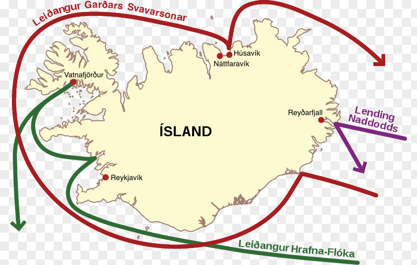 Iceland Vector Map Settlement Of Landnámabók Viking Age Icelanders PNG