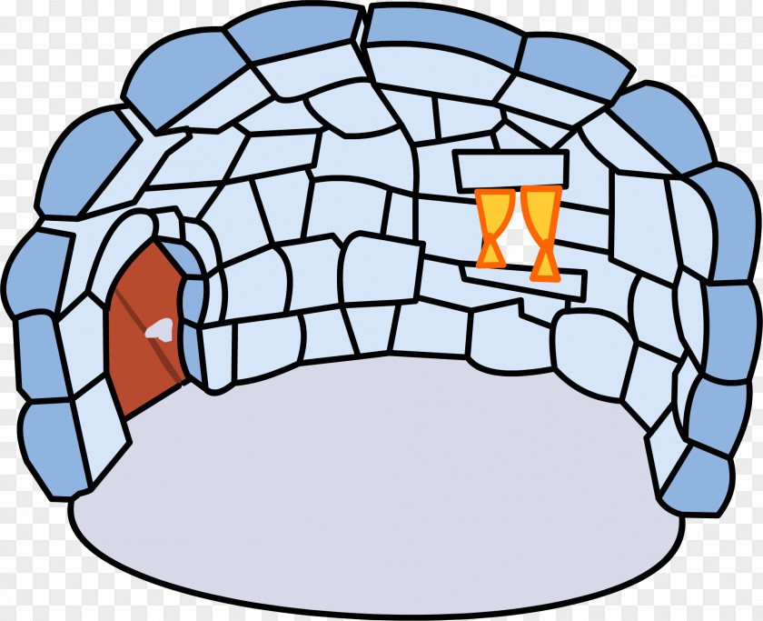 Igloo Club Penguin House Clip Art PNG