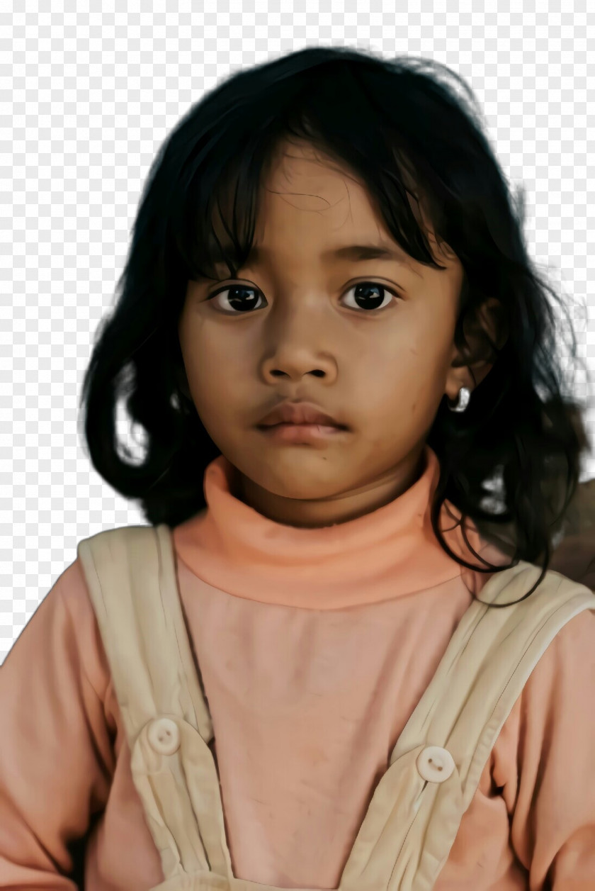 Portrait Neck Little Girl PNG