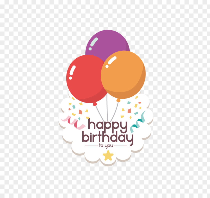 Vector Happy Birthday Balloons Balloon Clip Art PNG