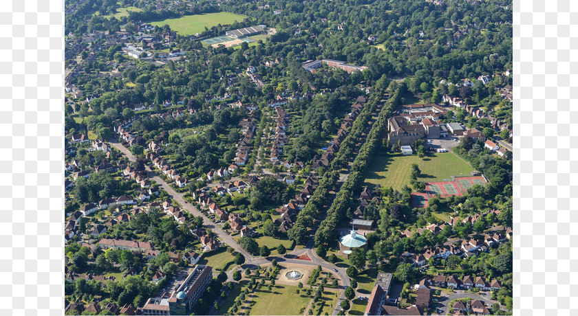 Aerial View Letchworth To-morrow : A Peaceful Path To Real Reform Garden City Movement Bishopville PNG