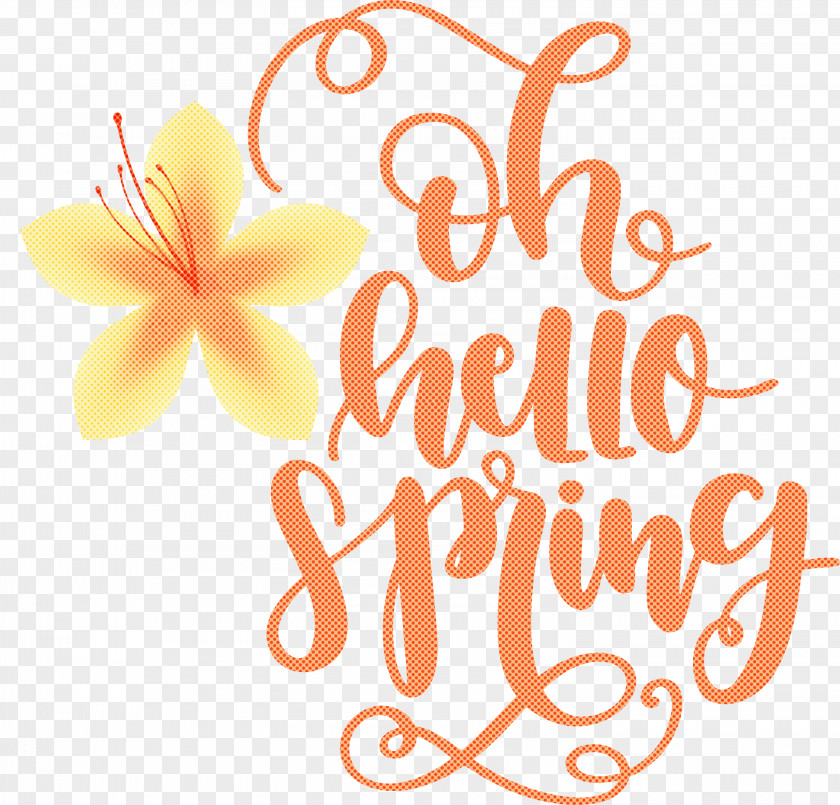 Hello Spring Oh PNG