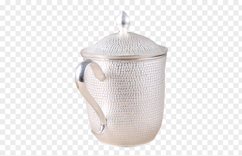 Large Silver Tea Cup Teacup Teapot PNG