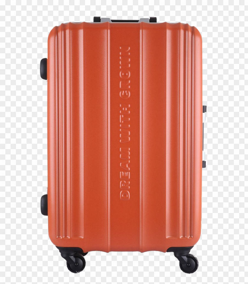 Orange Box Zipper Bags Crown Kingdom Bag Suitcase Fashion Hand Luggage PNG