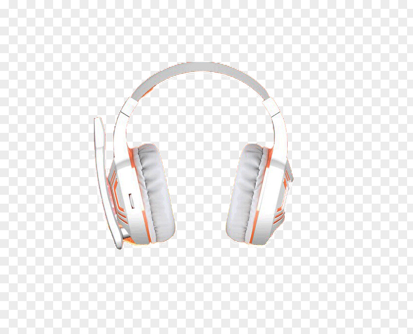 White Headphones Headset High Fidelity Earmuffs PNG