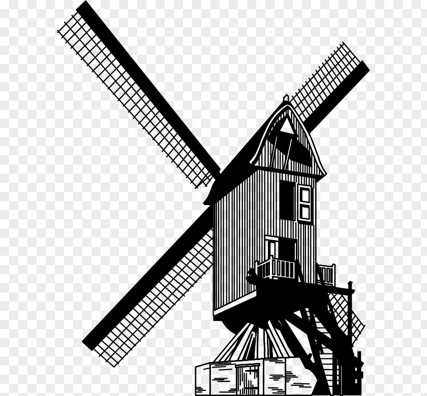 Windmill Silhouette Watermill Clip Art PNG