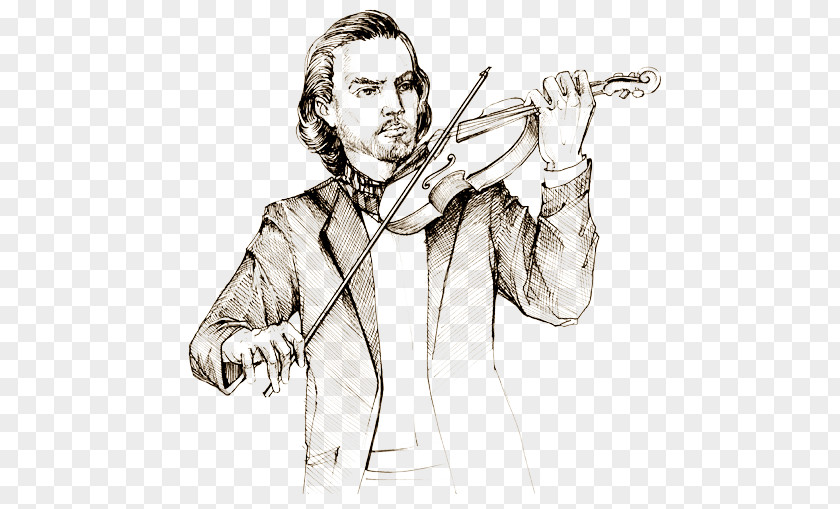 Is David Garrett Violinist Married Sketch Drawing Violin Illustration Line Art PNG