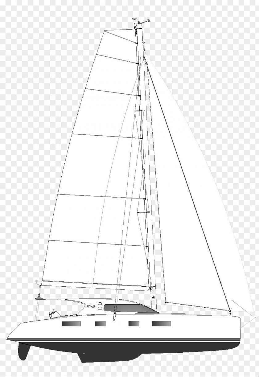 Nautitech Catamaran White Sailboat Hull PNG