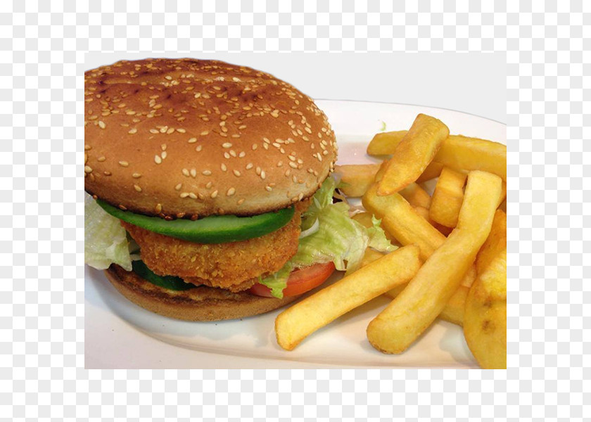 Chicken French Fries Cheeseburger Sandwich Hamburger Take-out PNG