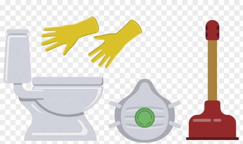 Household Toilet Tool Cartoon PNG