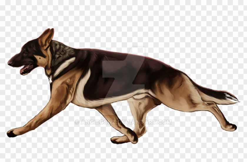 Rottweiler Mix Puppies German Shepherd Tyrannosaurus Illustration Watercolor Painting PNG