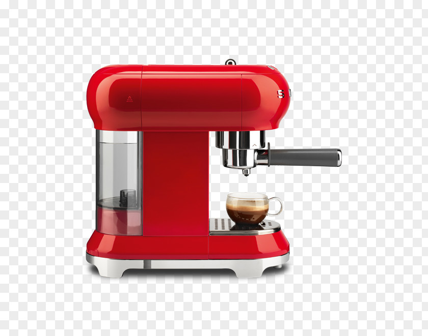 Coffee Machine Retro Espresso Coffeemaker Smeg USA Inc PNG