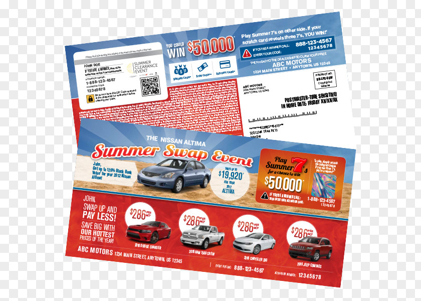 Direct Mail Car Marketing Advertising PNG
