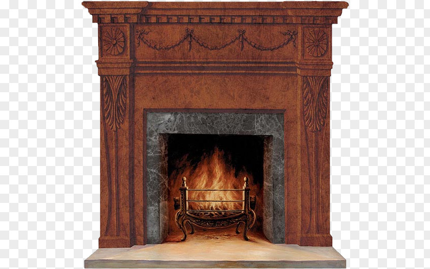 Europe And The United States Retro Wall Fire Material Free To Pull Furnace Fireplace Stove Hearth PNG