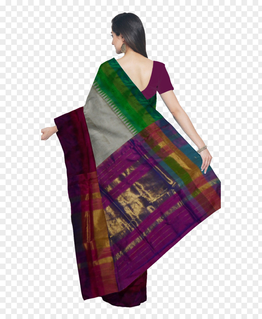 Handloom Silk Bhoodan Pochampally Kanchipuram Textile Sari PNG