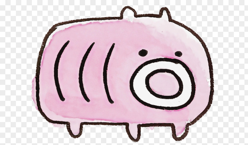 Pink Cartoon Snout Suidae PNG