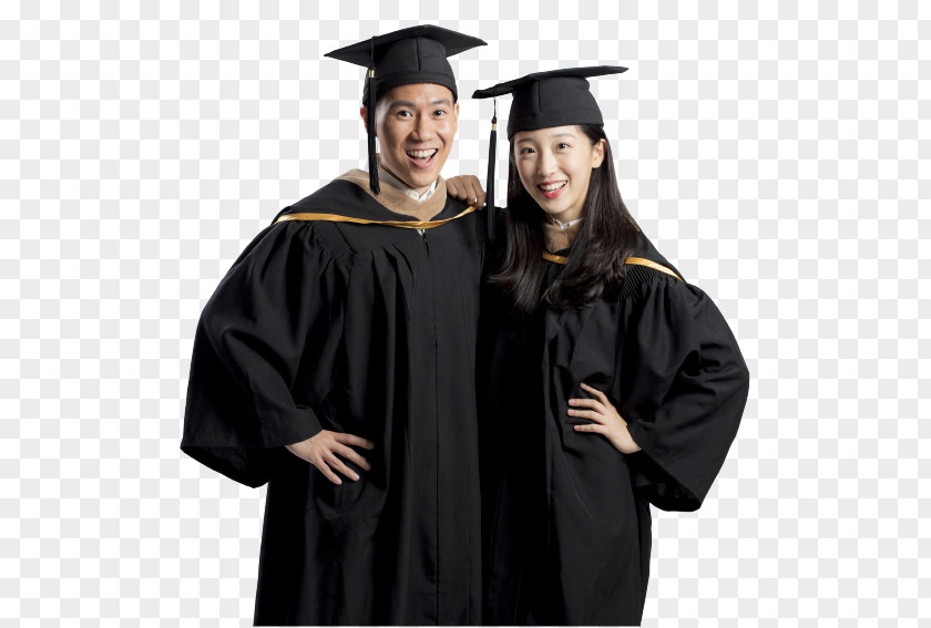 Graduation Ceremony Academic Dress Robe Square Cap Sleeve PNG