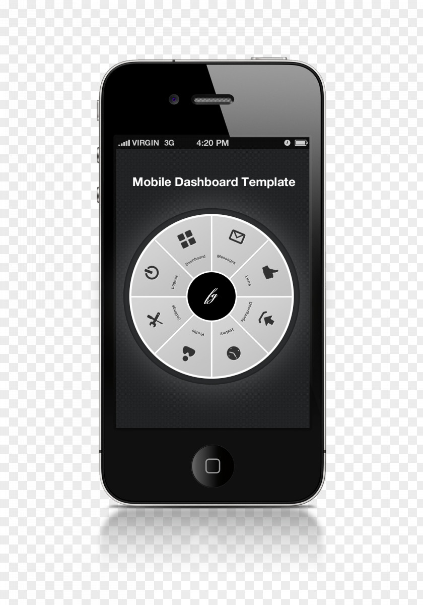 Mobile Dashboard Template IPhone App Store Application Software IOS PNG