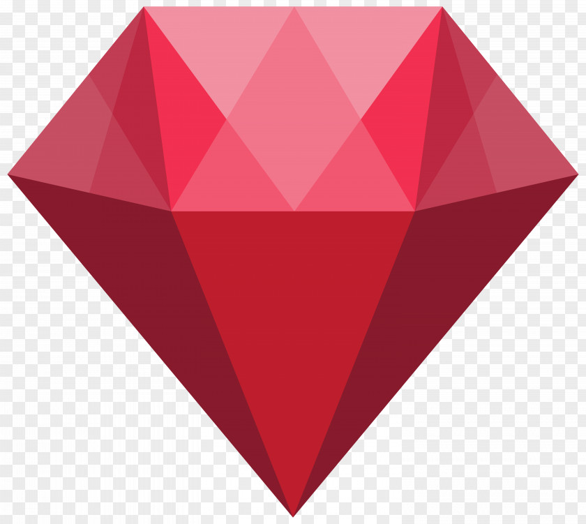 Red Crystal Transparent Clip Art Image PNG