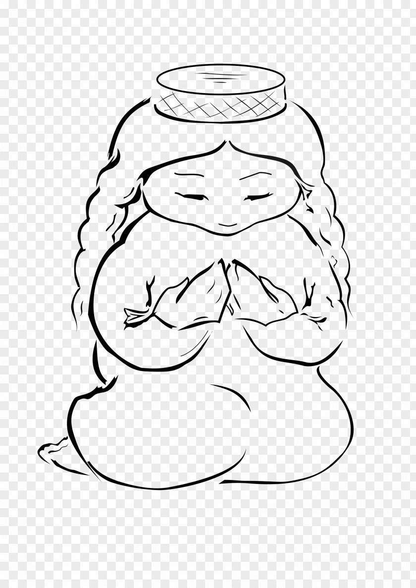 Prayer Drawing Line Art Clip PNG