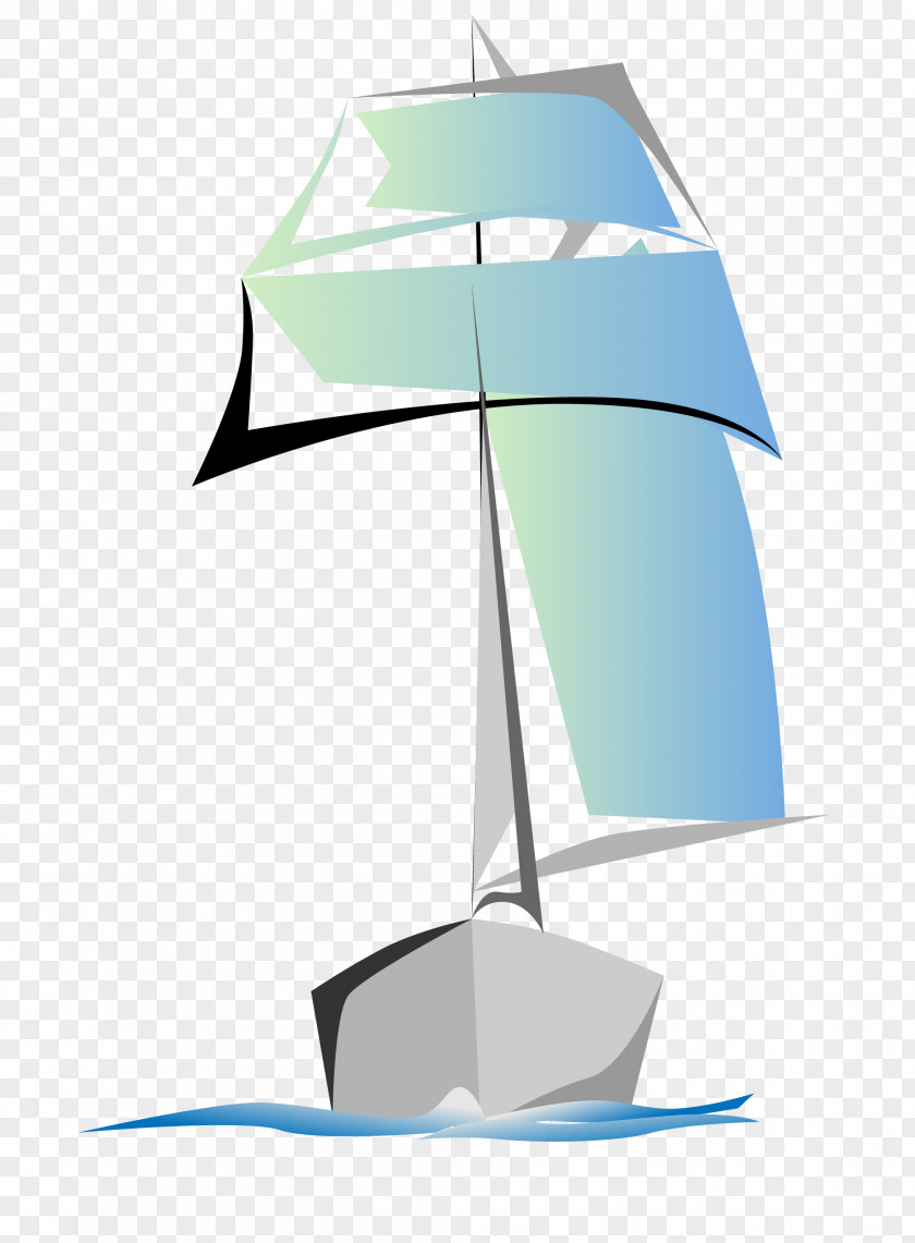 Vector Blue Sail Euclidean PNG