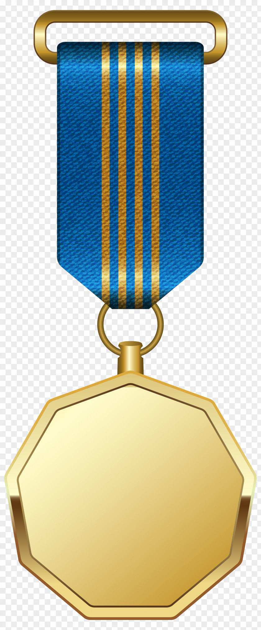 Gold Medal With Blue Ribbon Clipart Picture Award Clip Art PNG