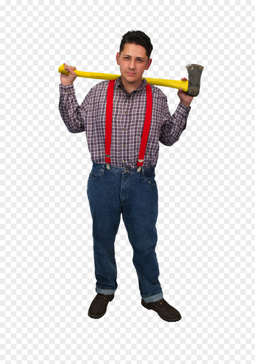 Lumberjack Axe Art Thumb Costume PNG