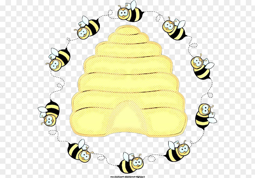 Pollinator Honeybee Hexagon Background PNG