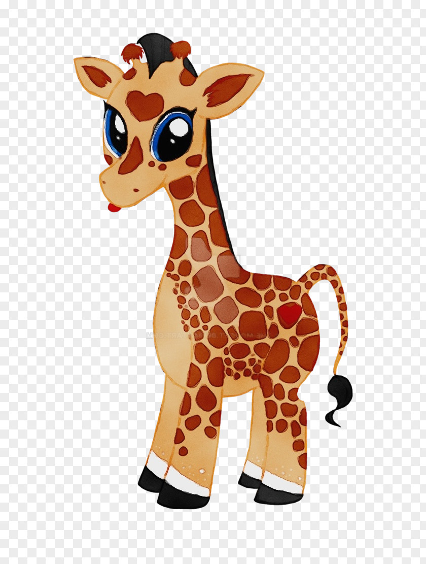 Stuffed Toy Fawn Watercolor Animal PNG