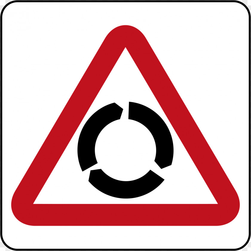 Traffic Signs Roundabout Sign Warning Driving Yield PNG