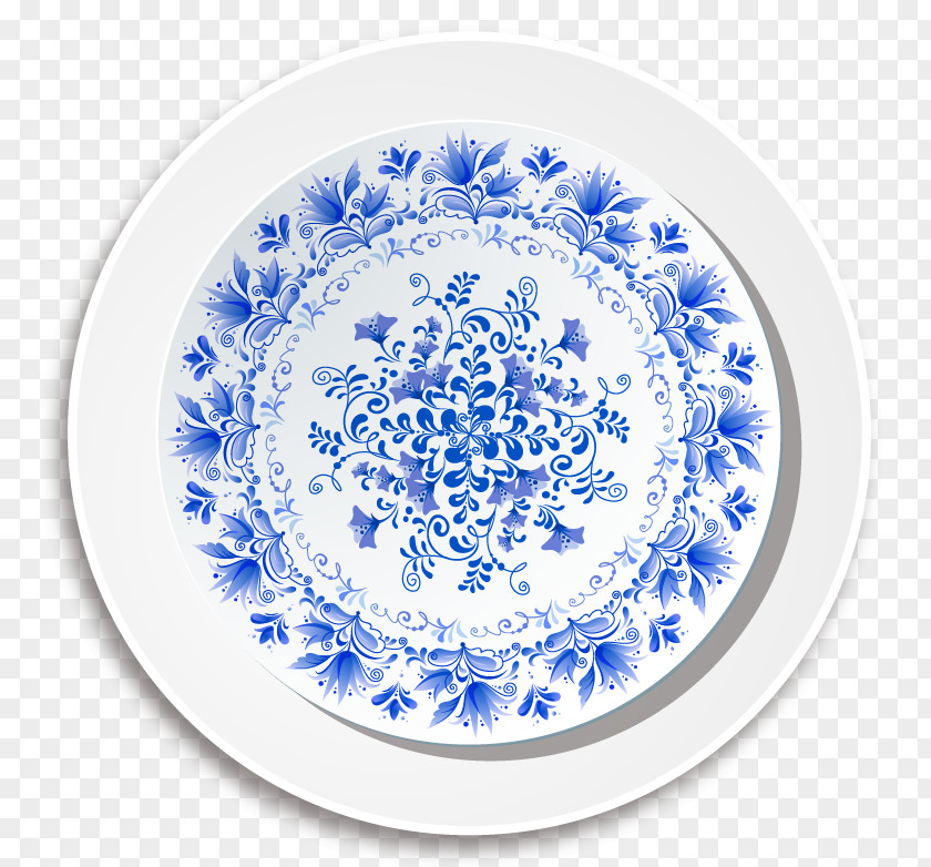 Design Blue And White Pottery Porcelain Gzhel PNG