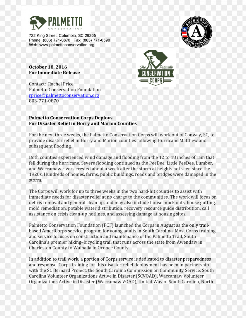 Disaster Donations Paper Document AmeriCorps VISTA Line Font PNG