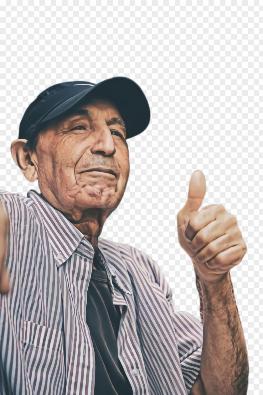 Gentleman Sign Language Old People PNG