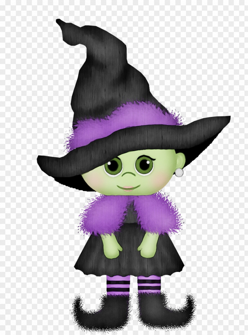 Headgear Costume Accessory Witch Hat Cartoon Purple Violet PNG