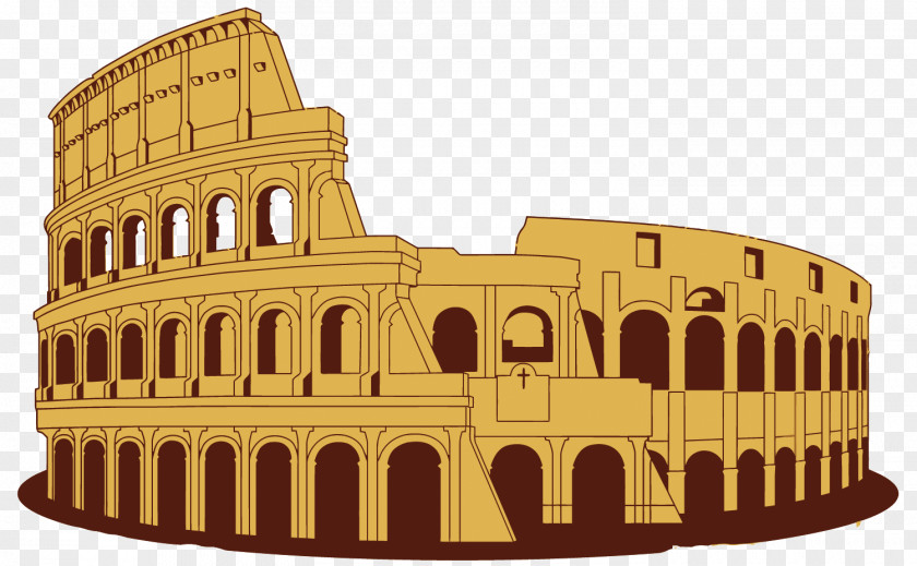 Vector Colosseum Tourist Attraction Download PNG