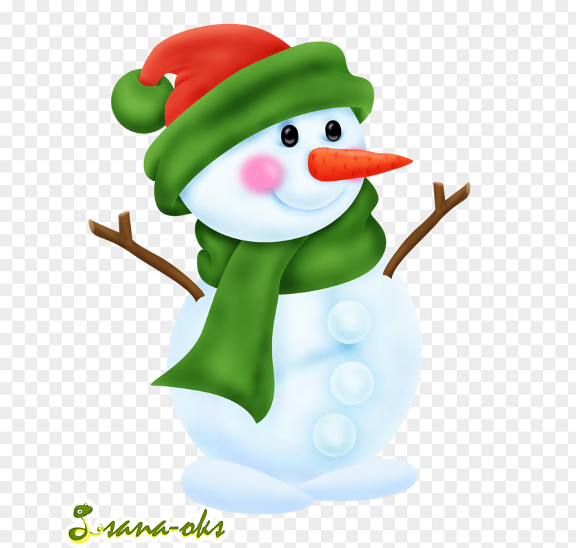 Winter Snowman PNG