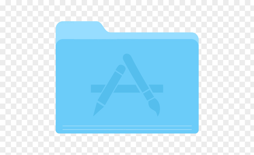 Folder Apps Blue Angle Area Text PNG