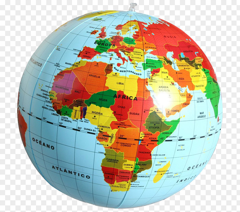 Globe Mapa Polityczna Toy Balloon Earth PNG