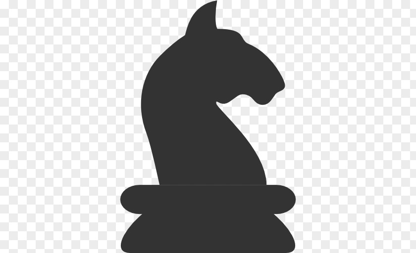 Knight Chess Icon Piece Black PNG