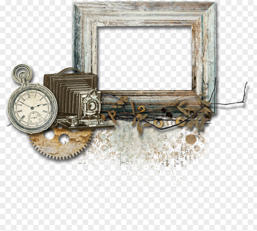 Metal Antique Picture Frame PNG