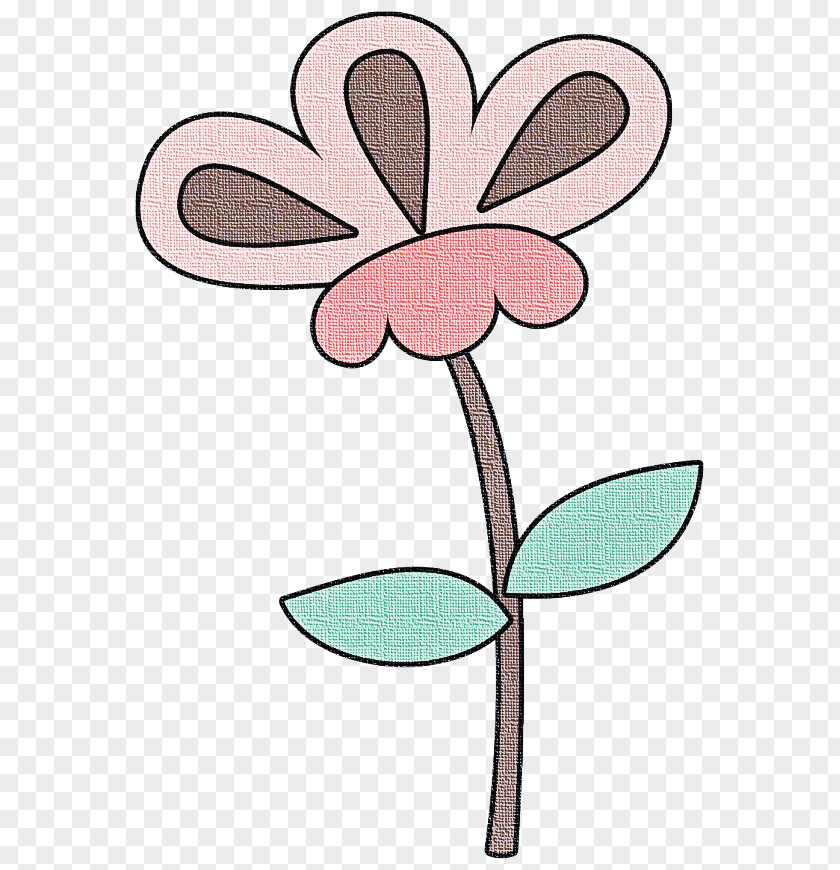 Pink Plant Leaf Pedicel Flower PNG