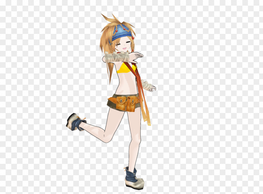 Rikku MikuMikuDance Metasequoia Costume Character Final Fantasy VI PNG